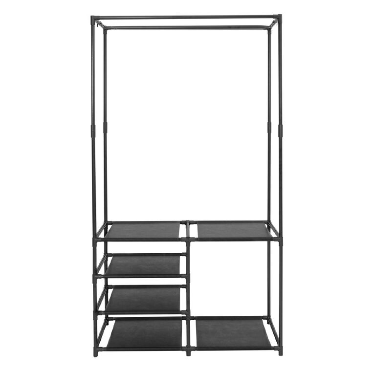 Living & Co Open Wardrobe with Shelves, , hi-res