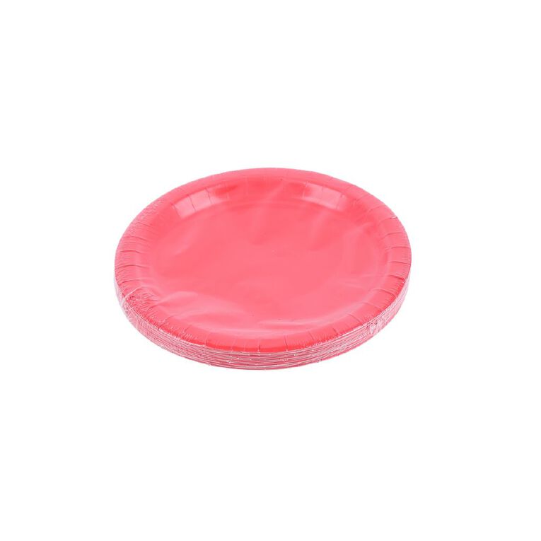 Party Inc Plate 23cm Red 20 Pack, , hi-res