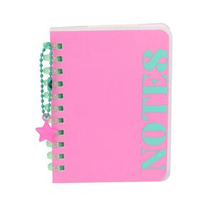 Uniti Stationery Brights Pink Mini Spiral Notebook