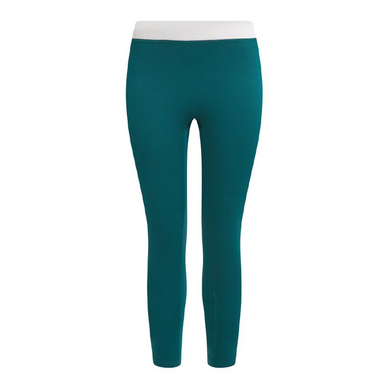 Active Intent Women's Thermal Active Leggings, Green Dark, hi-res
