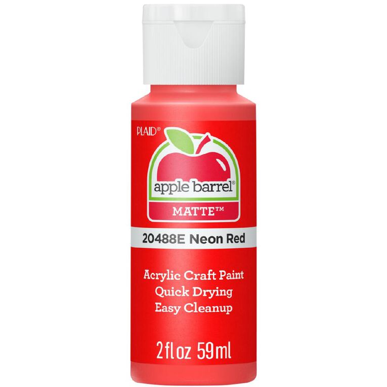 Apple Barrel Acrylic Neon Red 60ml, , hi-res