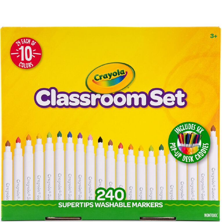 Crayola 240 Pack Supertips Marker Classpack, , hi-res