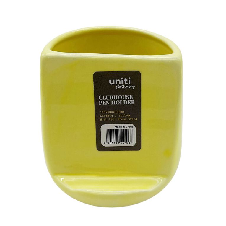 Uniti Ceramic Pen Holder With Cell Phone Stand, , hi-res