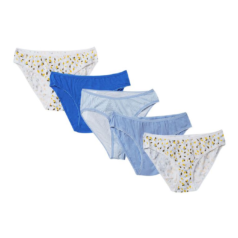 H&H Women's Bikini 5 Pack, Blue Light, hi-res