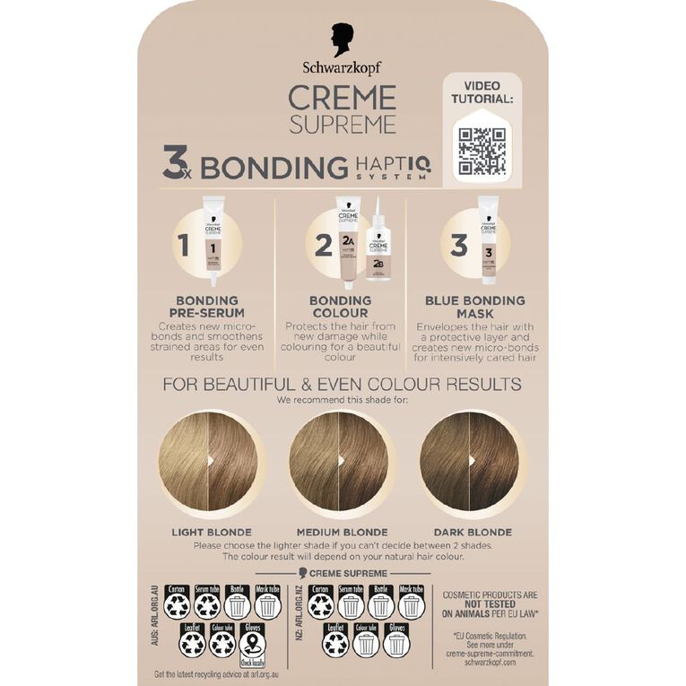 Schwarzkopf Creme Supreme 8.16 Cool Ash Blonde 180ml, , hi-res