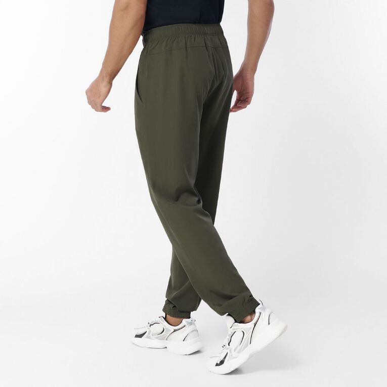 Active Intent Men's Stretch Tech Shell Pants, Green Mid, hi-res