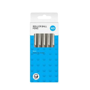 WS Rollerball Pen Black 10 Pack