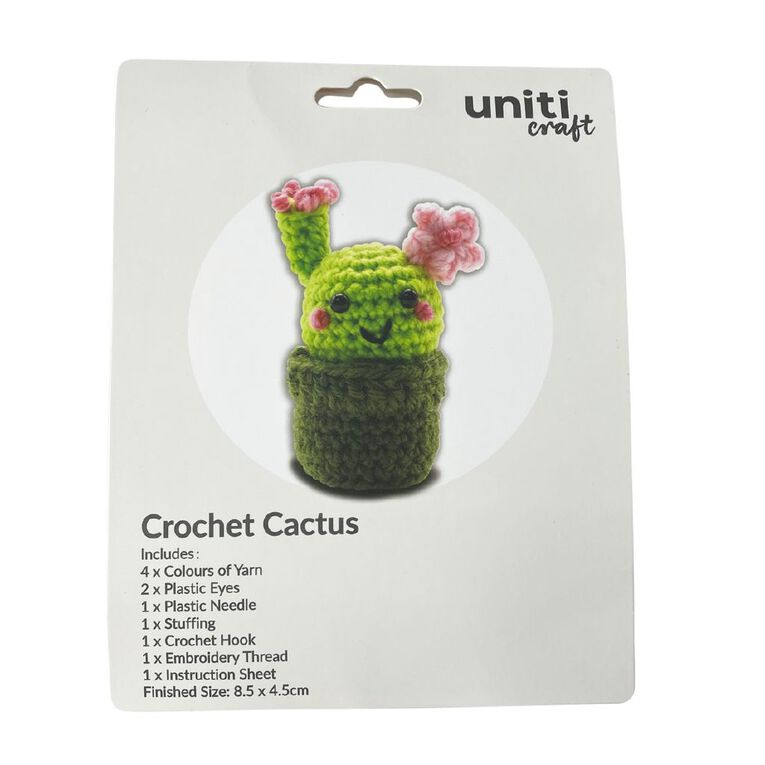 Uniti Craft Adults Crochet Kit Cactus, , hi-res