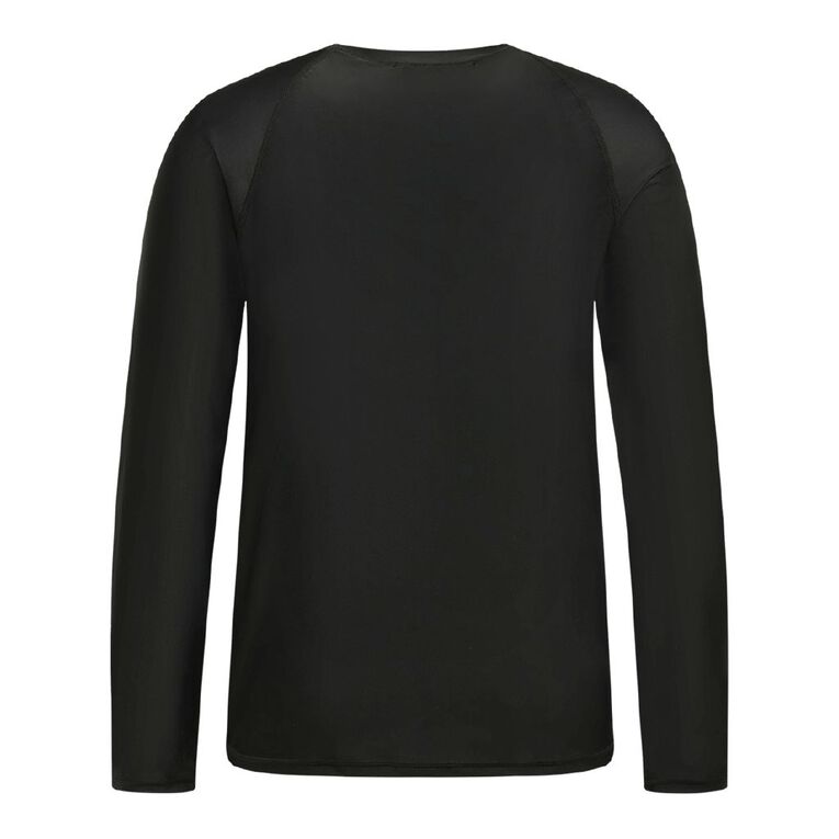 H&H Men's Longsleeve Rashvest, Black, hi-res