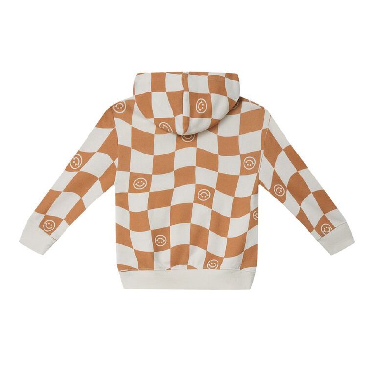 Young Original Toddler Boys' Printed Hoodie, Brown Light, hi-res