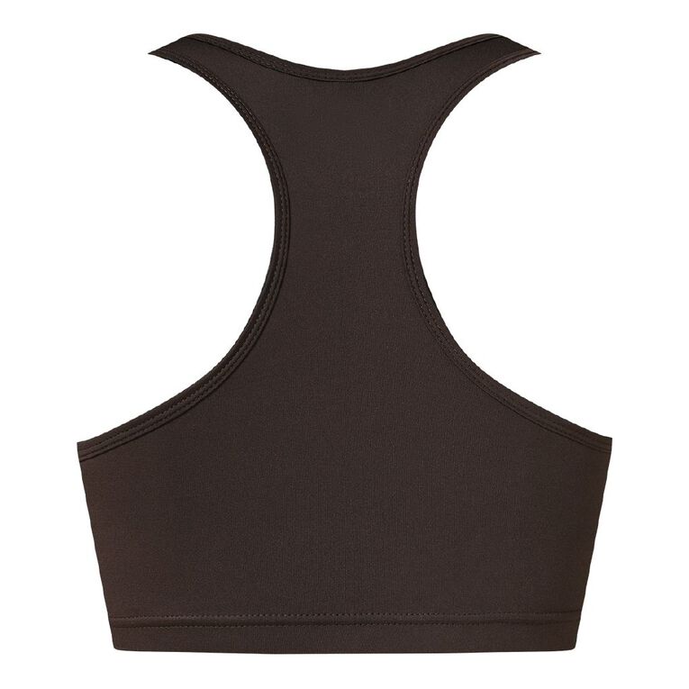 Active Intent Women's Low Impact Crop Top, Brown Dark, hi-res