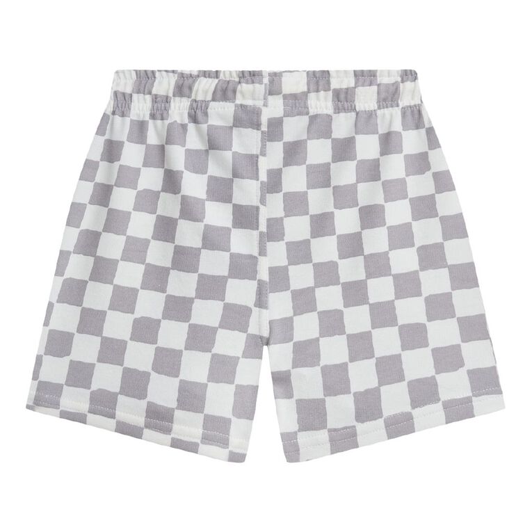 Young Original Toddler Printed French Terry Shorts, Grey Light, hi-res