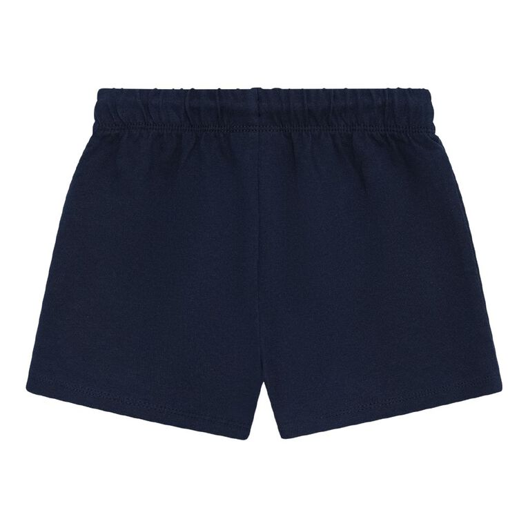 Young Original Toddler Boys' Plain Cotton Shorts, Blue Dark, hi-res