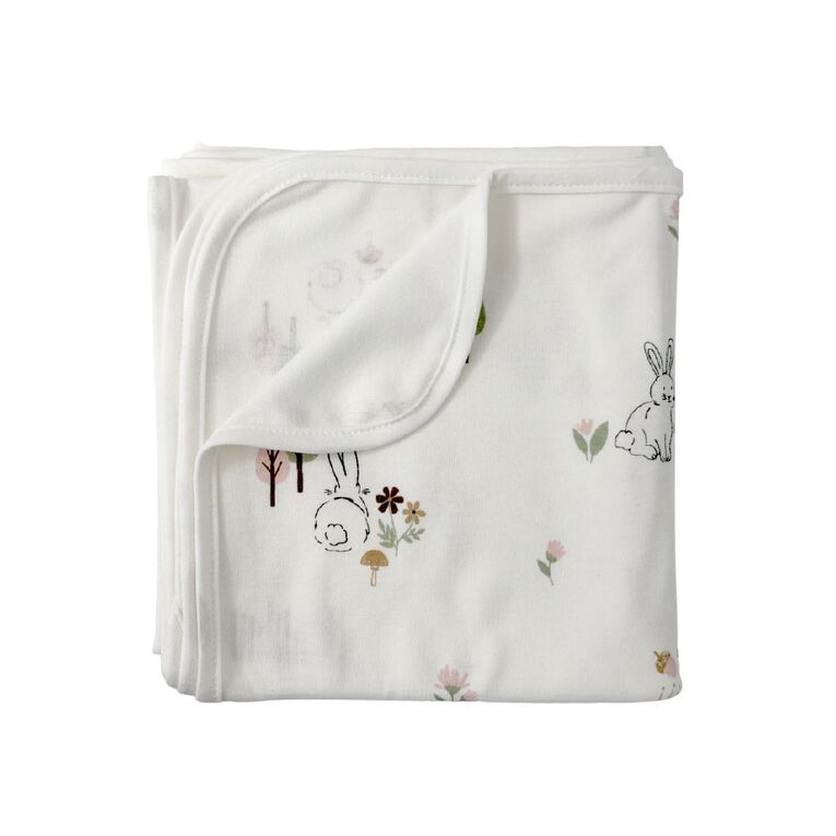 Babywise Cotton Wrap Bunnies 2 Pack, , hi-res