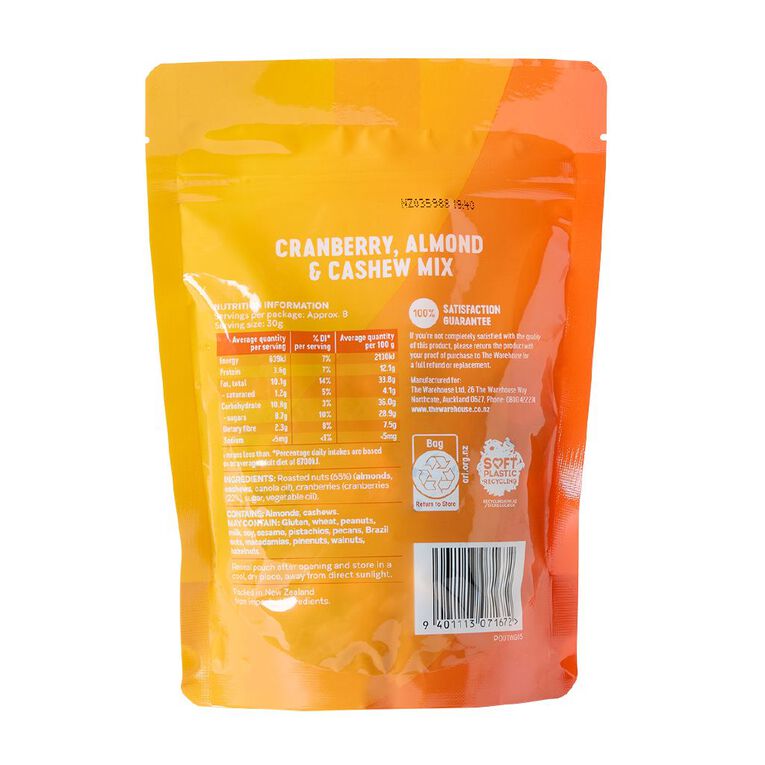 Market Kitchen Cranberry Almond & Cashews 250g, , hi-res