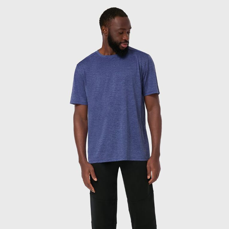 Active Intent Men's Space Dye Panel Tee, Blue Dark, hi-res