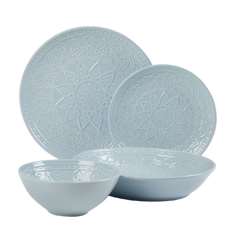 Living & Co Tangier Dinner Plate Blue Light, , hi-res