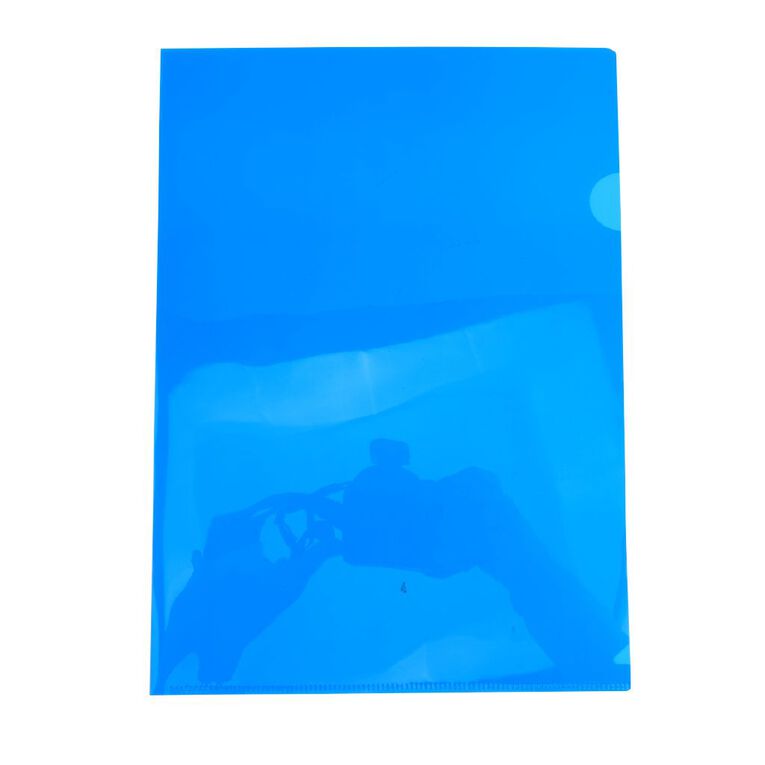 WS L-shaped Pockets 10 Pack Blue A4, , hi-res