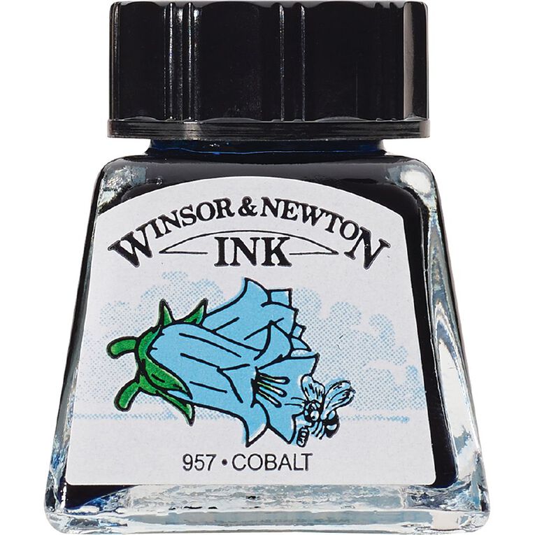 Winsor & Newton Drawing Ink 14ml Cobalt, , hi-res