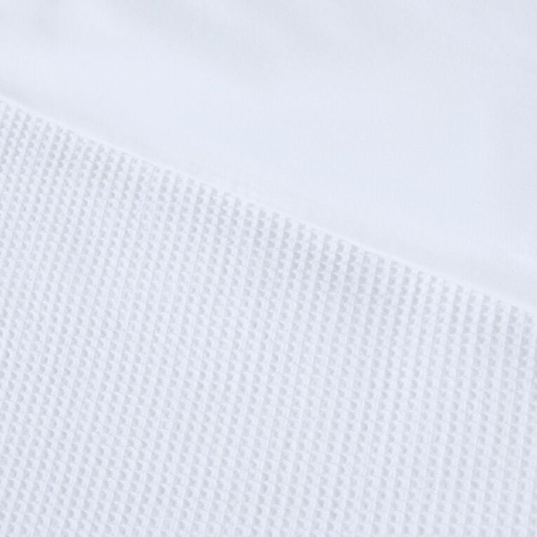 Maison d'Or Duvet Cover Set Luxury Waffle White Single, , hi-res