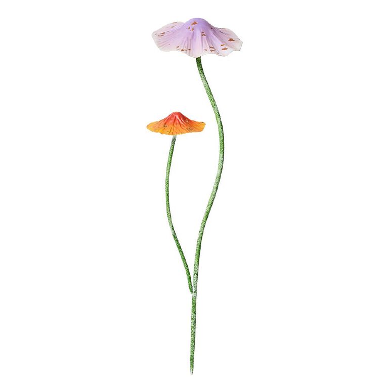 Kiwi Garden Metal Mushroom Garden Stake - Double, , hi-res