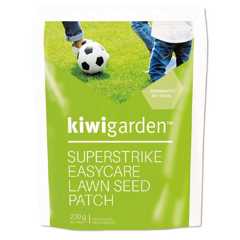 Kiwi Garden Superstrike Lawn Seed Patch 200g, , hi-res