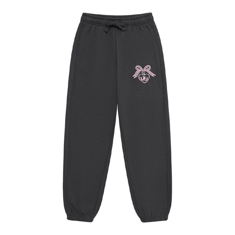 Young Original Printed Cuffed Trackpants, Grey Dark LUCKY, hi-res