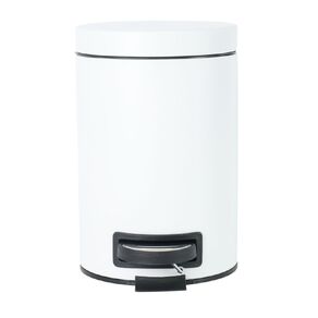 Living & Co Pedal Bin White 3L