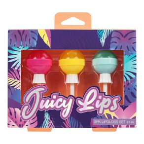 juicy lips lolipop lipgloss 3 piece