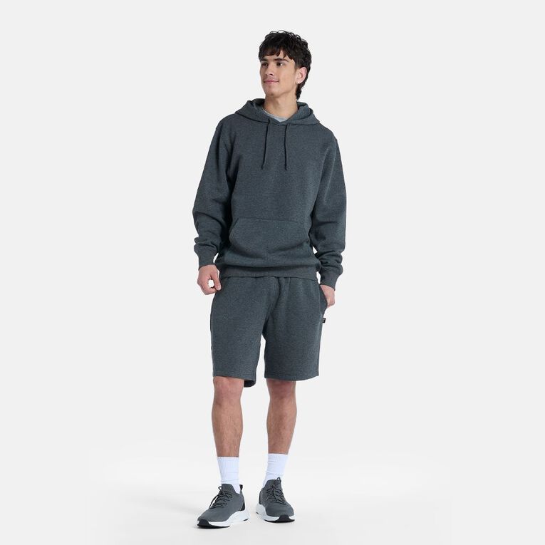 H&H Men's Plain Hoodie Sweatshirt, Charcoal/Marle, hi-res