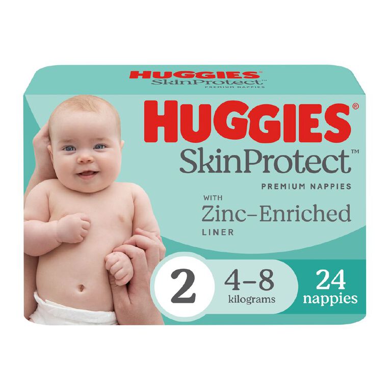 Huggies Infant Nappies 4-8kg Size 2 24 Pack, , hi-res