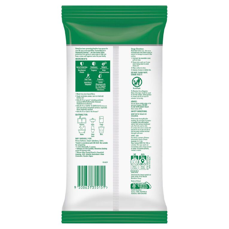 Dettol Wipes Apple 100s, , hi-res