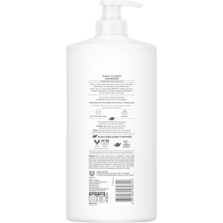 Dove Damage Therapy Bond Strength Shampoo 850ml, , hi-res