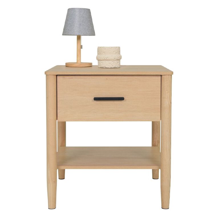 Living & Co Emerson Bedside Table Natural, , hi-res
