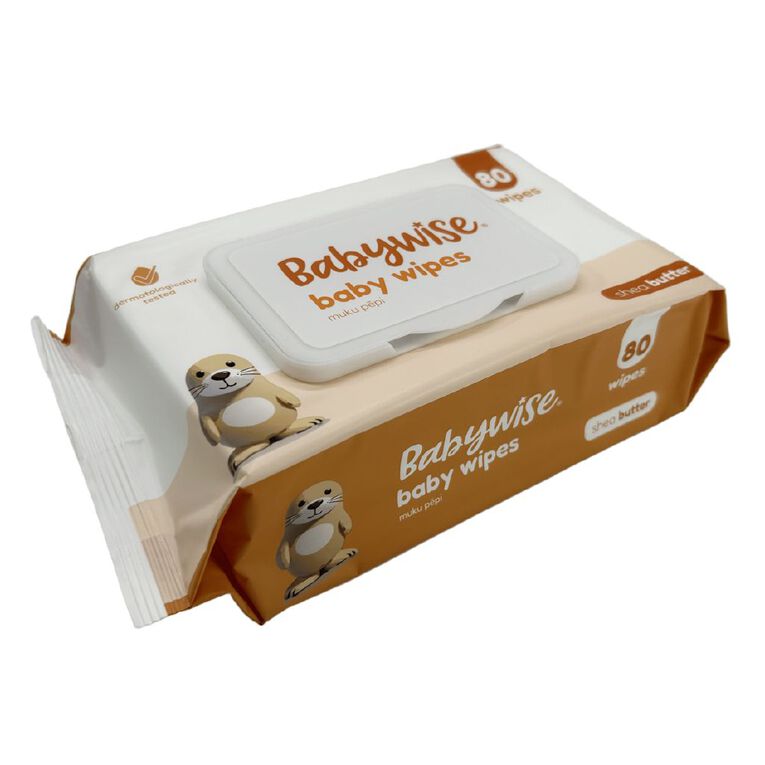 Babywise Wipes Shea Butter 80 Pack, , hi-res