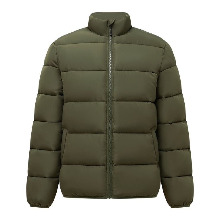 H&H Men's Puffer Jacket, Green Dark, hi-res