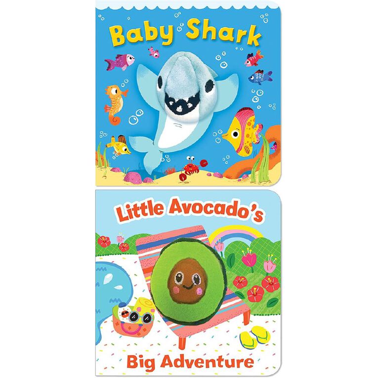 Baby Shark/ Little Avocado Finger Puppet Two Pack, , hi-res