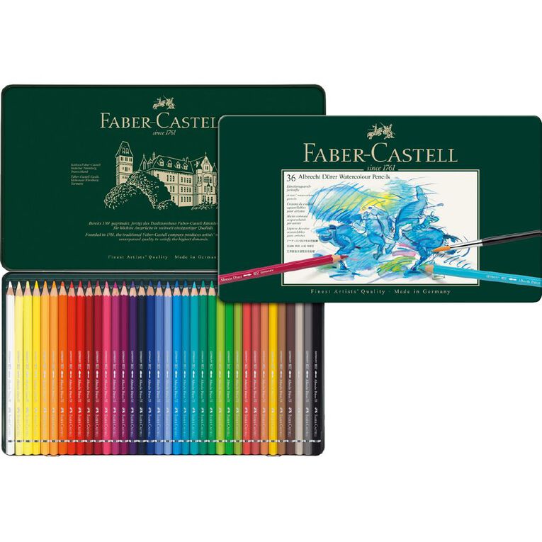 Faber-Castell Albrecht Durer Watercolour Pencils Tin of 36, , hi-res