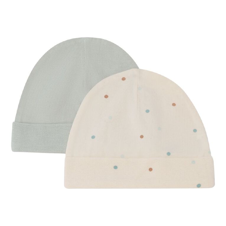 Young Original Baby Beanie 2 Pack, Blue Light, hi-res