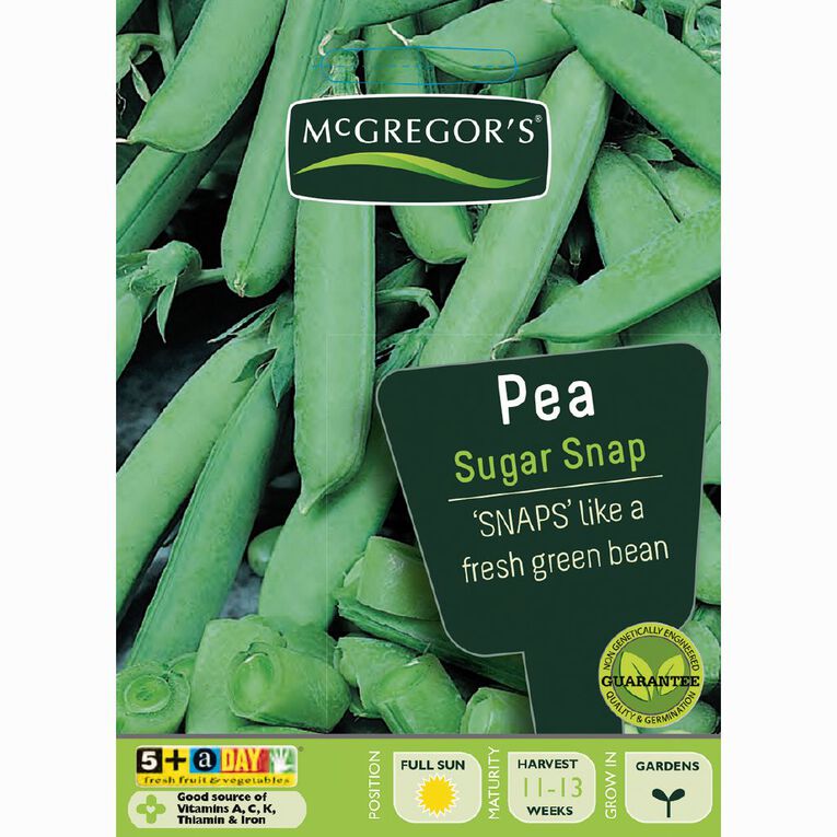 McGregor's Sugar Snap Pea Vegetable Seeds, , hi-res