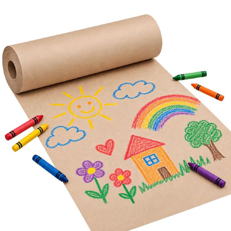 WS Kraft 80gsm Paper Roll 300mm x 250m, , hi-res