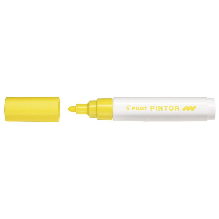 Pilot Pintor Marker Bullet Medium 4.5mm Tip Yellow, , hi-res
