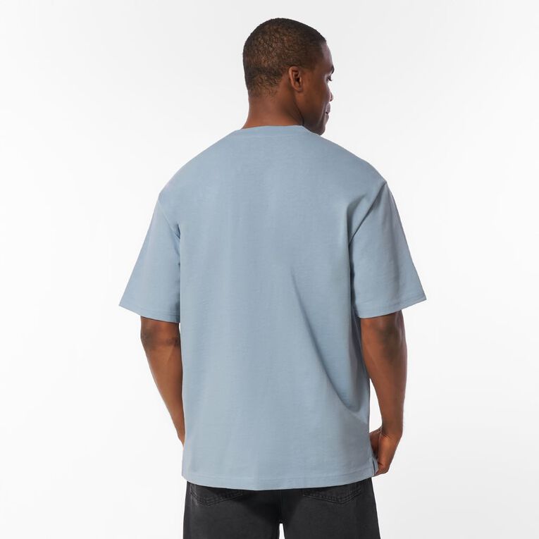Garage Men's Heavyweight Boxy Tee, Blue Mid, hi-res