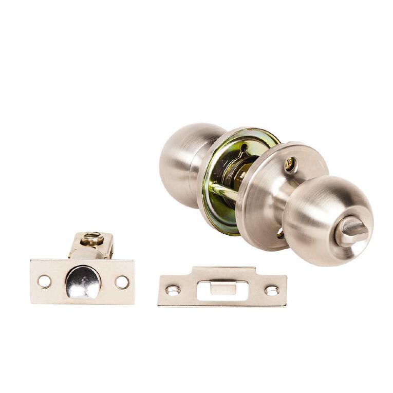 Miles Nelson Stainless Steel Knob Privacy Set, , hi-res