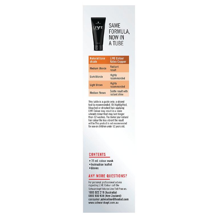 Schwarzkopf LIVE Colour Aztec Copper XL, , hi-res