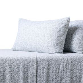 Living & Co Cotton Flannelette Sheet Set Joliet Green Super King