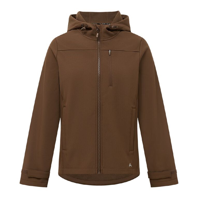 Active Intent Women's Bonded Shell Jacket, Brown Mid, hi-res