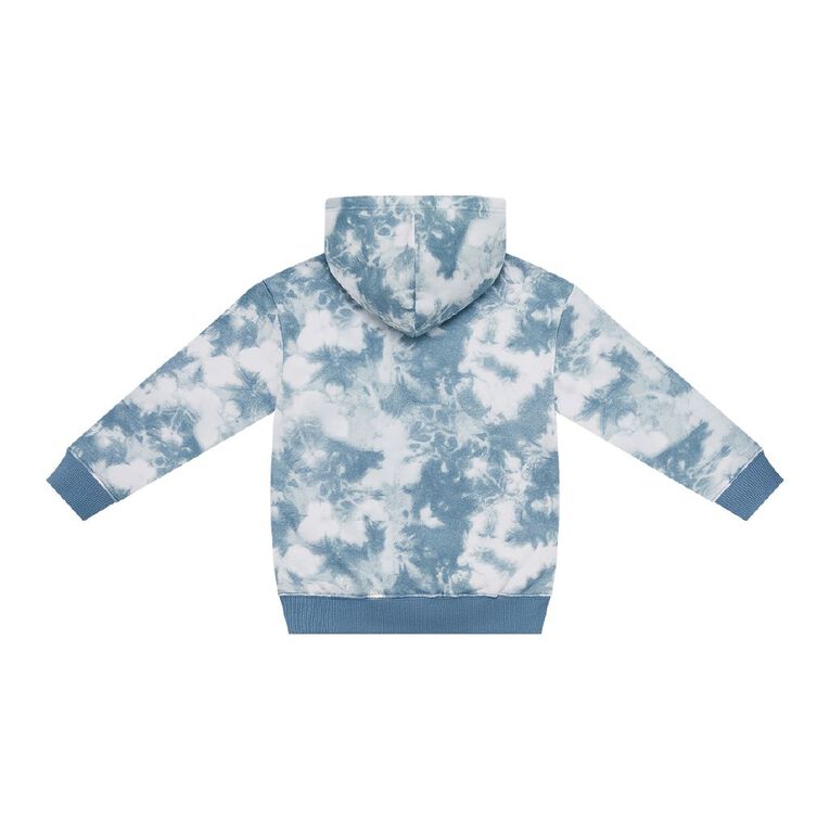 Young Original Printed Pullover Hoodie, Blue Light, hi-res
