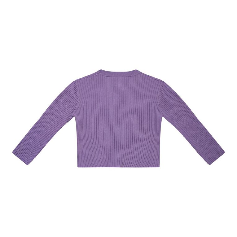 Young Original Rib Knit Jumper, Purple Mid, hi-res