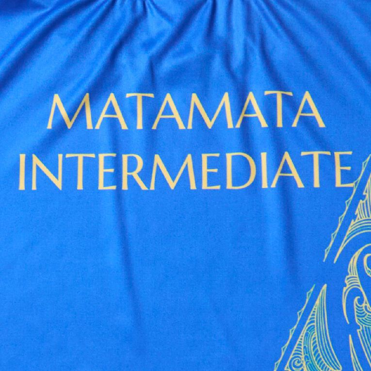 Schooltex Matamata Intermediate Sublimated Tee, Royal, hi-res